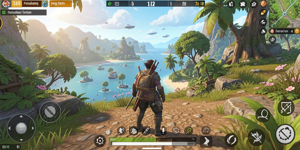 Screenshot 34R menampilkan pemain menjelajahi dunia terbuka yang menakjubkan.