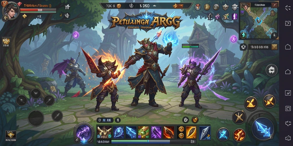 Tangkapan layar permainan <strong>73K</strong> menampilkan aksi seru dalam pertempuran ARPG yang mendebarkan.