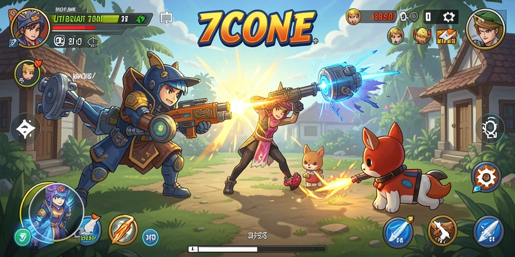 Tampilan antarmuka 7CONE yang menarik dan fungsional.