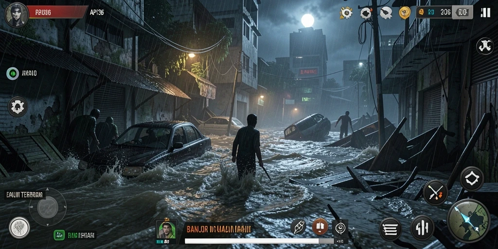 Gameplay Horror menegangkan dengan suasana mencekam