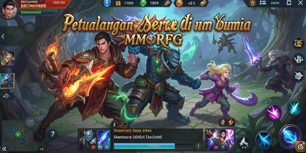 Tampilan gameplay seru dan interaktif di BROWIN88.
