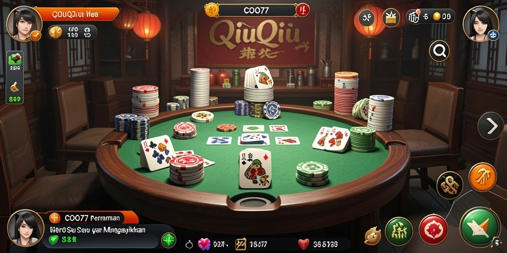 Tampilan gameplay QiuQiu yang menarik dan mengasyikkan.