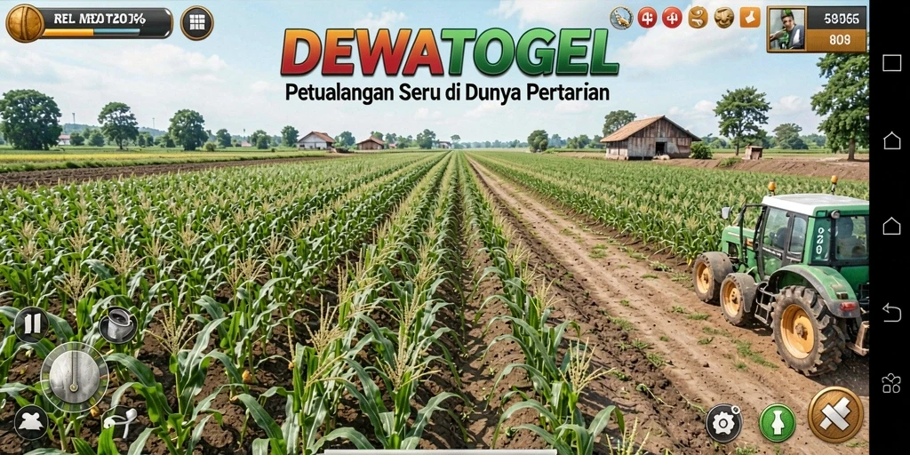 Tampilan menarik gameplay bertani di DEWATOGEL.