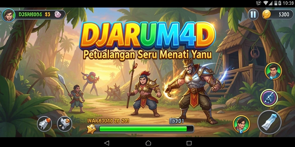Screenshot gameplay DJARUM4D yang menunjukkan momen petualangan yang mendebarkan.