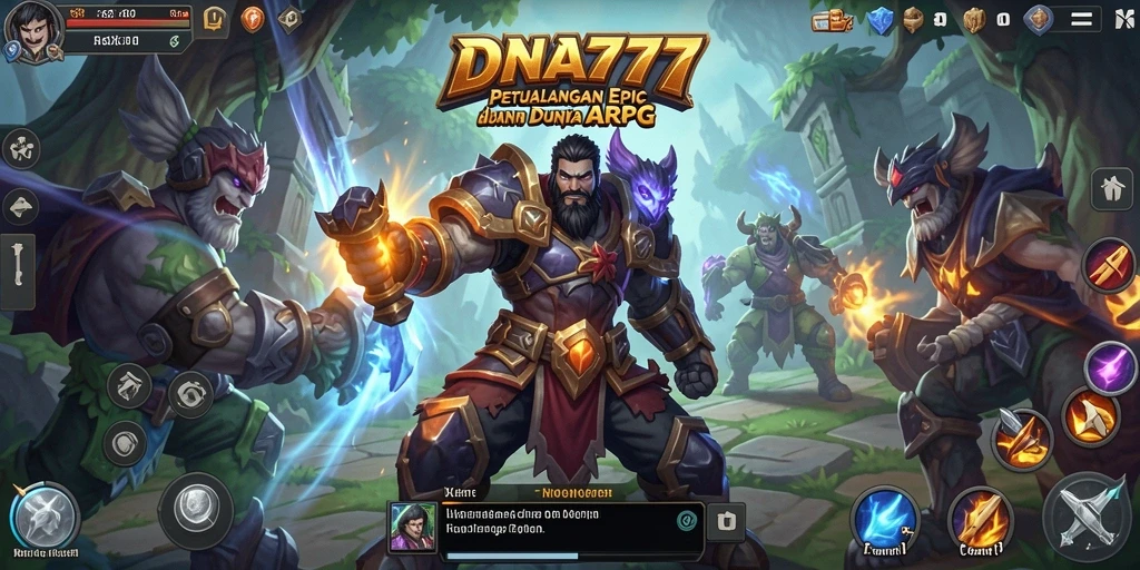 Tampilan gameplay seru ARPG penuh aksi dan petualangan.