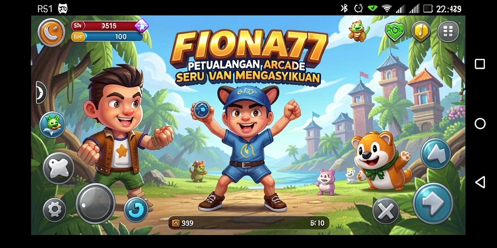Screenshot gameplay FIONA77 menampilkan aksi seru di dalam game Arcade.
