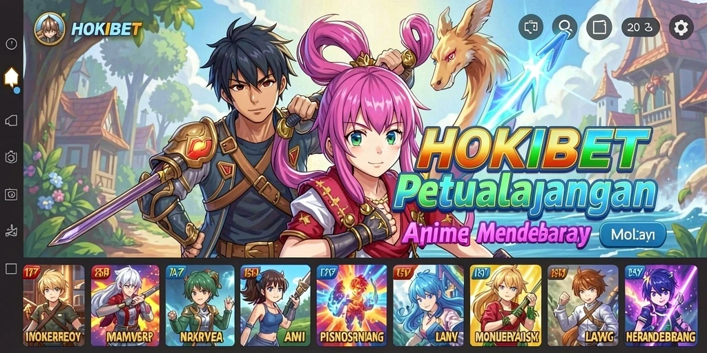 Screenshot menampilkan karakter anime dalam misi seru.