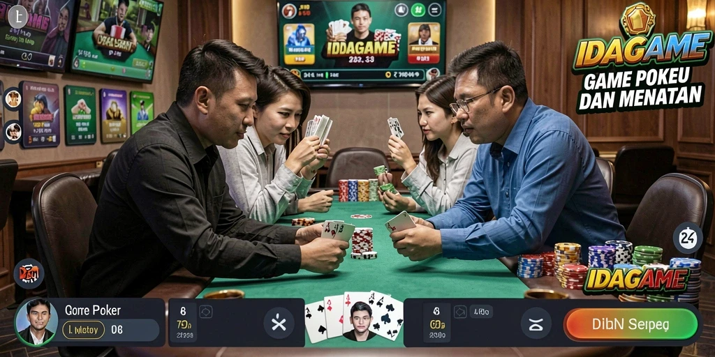 Tampilan gameplay seru dan interaktif di IDAGAME.