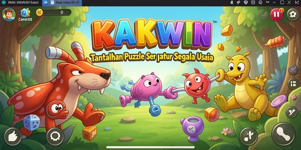 Tampilan gameplay KAKWIN yang menarik dan menantang.