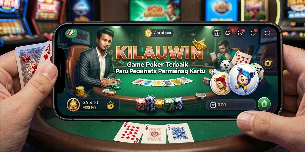 Screenshot KILAUWIN menampilkan aksi seru permainan Poker.