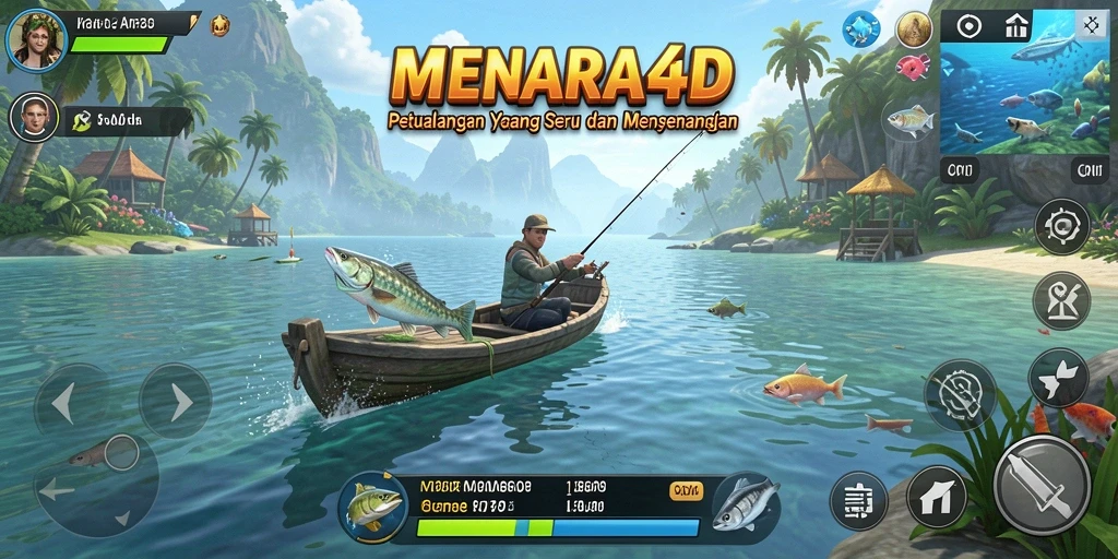 Tangkapan ikan besar di MENARA4D dengan grafis yang menawan.