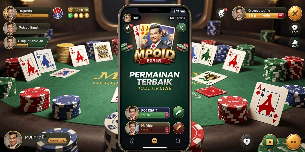 Tampilan menarik dari permainan poker di MPOID.
