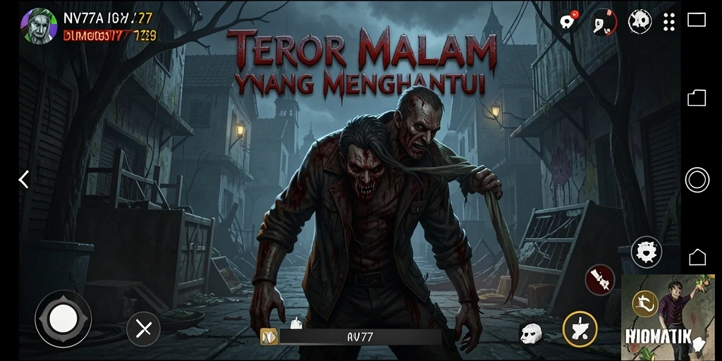 Gameplay NV77 yang mencekam dan penuh dengan kegelapan.