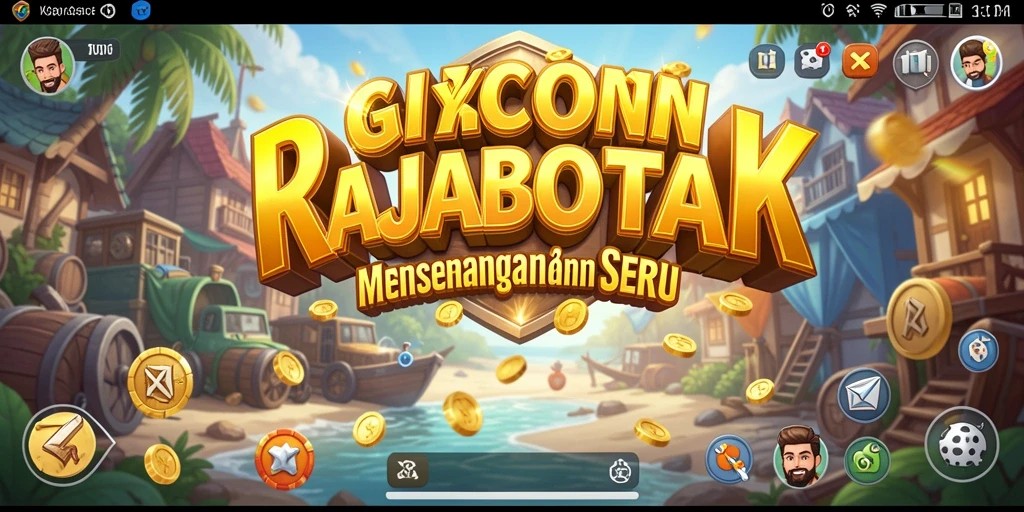 Tampilan gameplay RAJABOTAK saat mengelola bisnis Tycoon yang seru.