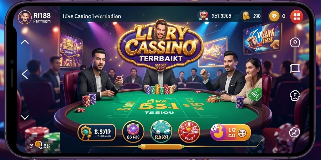 Tangkapan layar dari gameplay RI188 yang mendebarkan dalam sesi Live Casino.