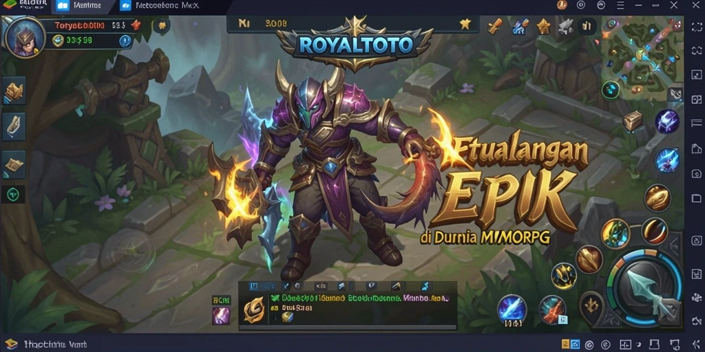 Tampilan menarik dari gameplay epik ROYALTOTO dalam dunia MMORPG.