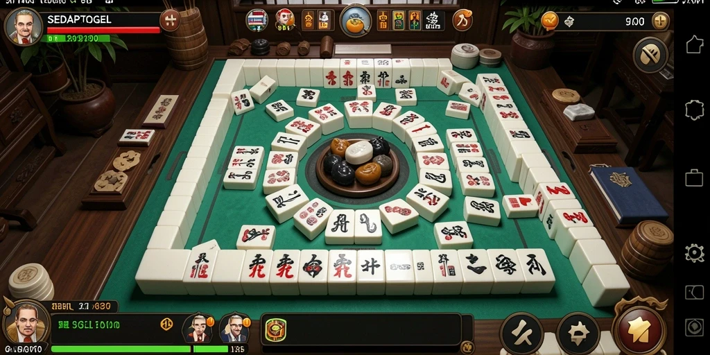 Tampilan gameplay Mahjong dari SEDAPTOGEL yang seru dan menantang.