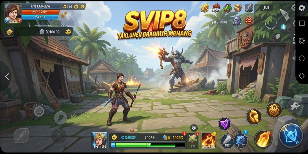 Tangkapan layar gameplay SVIP8 yang menunjukkan tindakan strategi yang mendebarkan.