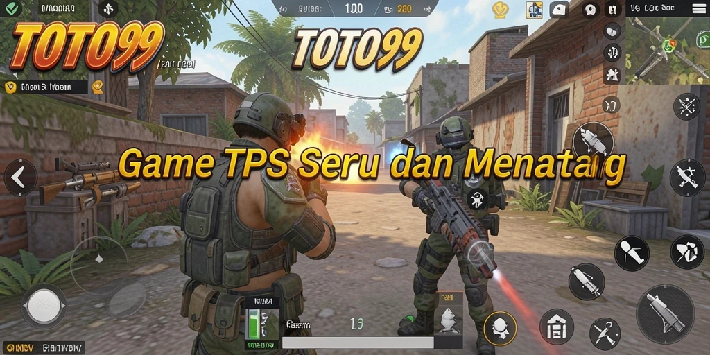 Screenshot utama TOTO99 menampilkan gameplay TPS yang seru.