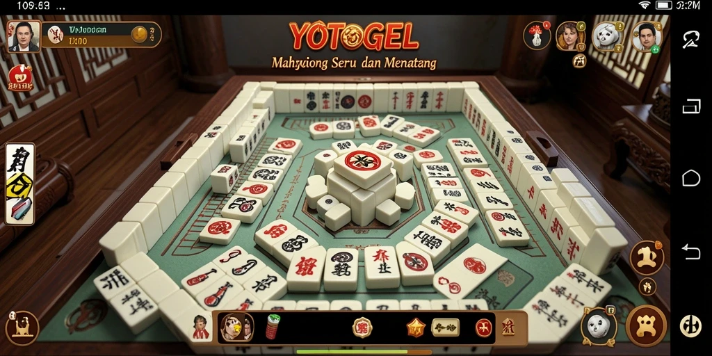 Gameplay menantang dalam YOTOGEL dengan ubin Mahjong yang menarik.